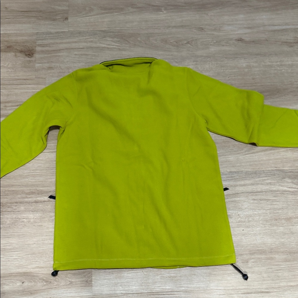 Vibrant Lime Green women’s  Jacket with Black Accents - Picture 5 of 5